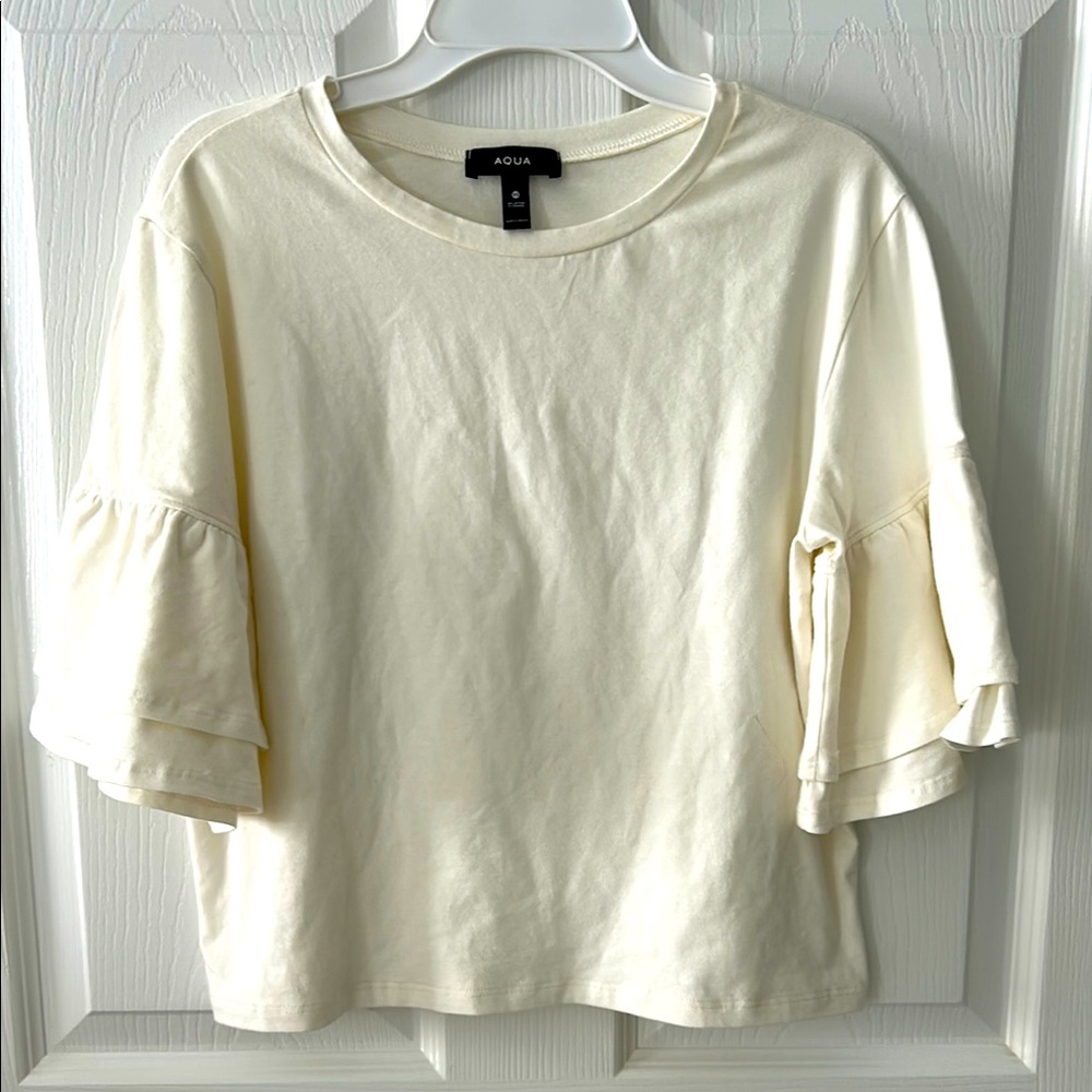 Aqua Cream 3/4 Sleeve T-Shirt size XS